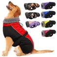thumbnail image 1 of Abrigo para perros IECoII, extra cálido, reflectante, ajustable, para invierno, morado, 1 of 7