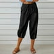 thumbnail image 1 of WILLBEST Pantalones Casuales para Mujer, Pantalones Harén Holgados de Cintura Alta Elástica con Bolsillos, Pantalones Casuales Recortados para Un Estilo y Comodidad Sin Esfuerzo. XXXL, 1 of 7
