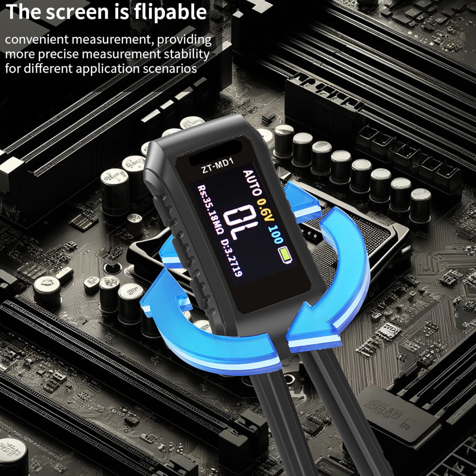 Tester Digital Tweezer Resistance Capacitance Diode Tester Professional Meter Tweezer with Clear Display