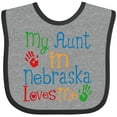 thumbnail image 3 of Inktastic My Aunt in Nebraska Loves Me Boys or Girls Baby Bib, 3 of 4