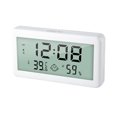 thumbnail image 1 of ABS Digital Thermometer Hygrometer with Backlight - Accurate Temperature (-50~70℃) & Humidity (10-99%RH) Monitor, Time/Date Display, Alarm, Hourly Chime - Versatile Stand/Wall-Mount for, 1 of 6