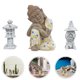 thumbnail image 4 of Buda Decoración del jardín adornos patio decorativo Zen Buddha Statue Crafts, 4 of 5