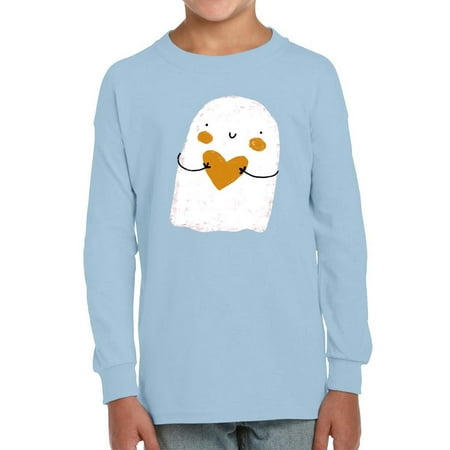 

Cute Doodle Ghost W Heart Long Sleeve Toddler -Image by Shutterstock 4 Toddler