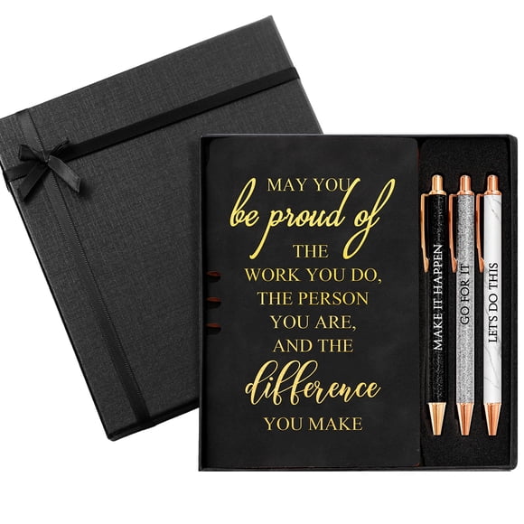 Set de regalo Resurhang Cuaderno de piel con 3 bolígrafos