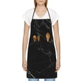 thumbnail image 3 of Sikiie Black Marble Texture Abstract Aprons for Kitchen Cooking Aprons, Chef Apron for Men Women Chef, 3 of 7