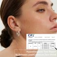 thumbnail image 6 of YOUNGYUE Silver Plated CZ Hoop Earrings for Women, Hypoallergenic Rhinestone Earrings, Jewelry Gifts,25-70mm, 6 of 6