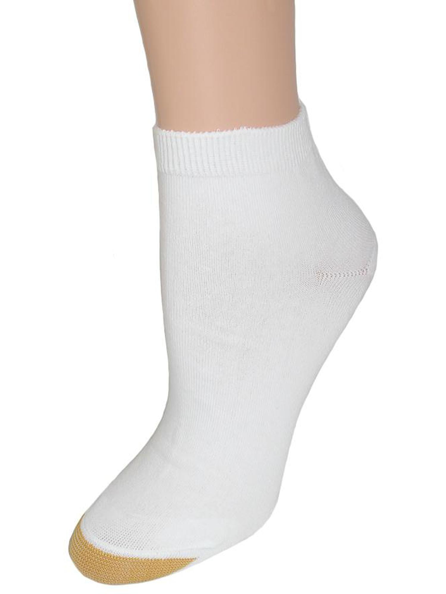 Gold Toe Cotton Quarter Ankle Sock (Pack of 6) (Women's Plus Size ...