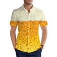 thumbnail image 3 of Camisa hawaiana informal con estampado 3D de helado para hombre, camisa de manga corta, divertida, de verano, transpirable, 3 of 5