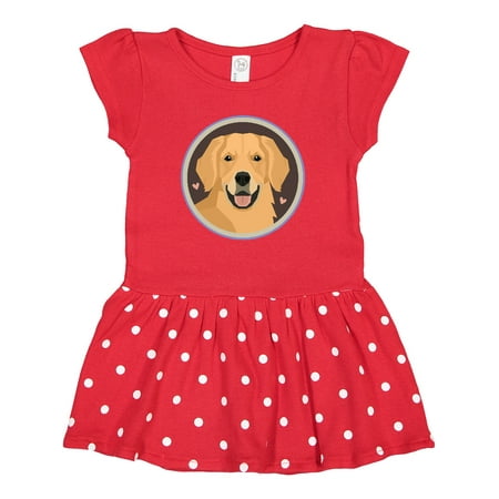 

Inktastic Golden Retriever Dog Gift Baby Girl Dress