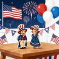 thumbnail image 4 of HCBY Blue PVC Patriotic Table Ornament Waterproof Three Dimensional Centerpiece Durable Shatterproof Desktop Decor for Memorial Day Independence Day, 4 of 6