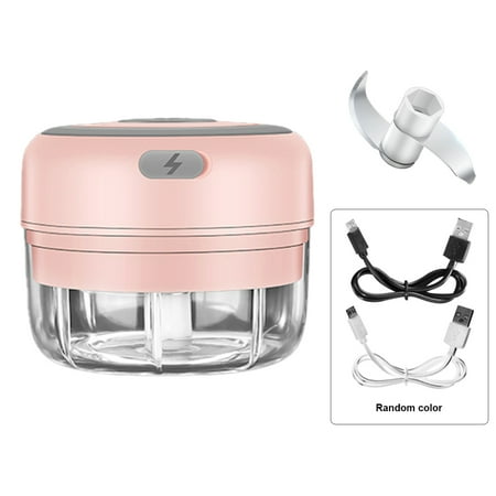 

Reduced！Amusingtao Masher Garlic Chopper Wireless Working Electric Mini USB Charging Onion Portable