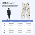 thumbnail image 4 of Picia Wildflower Watercolor Mens Soft Woven Cotton Elastic Waistband Sleep Pajama Pant Lounge Sleep Pant With Pockets And Drawstring-Medium, 4 of 9