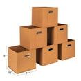 thumbnail image 2 of Household Essentials Fabric Storage Bins 6 Piece Set, Terracotta Color, 2 of 5