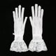thumbnail image 5 of Prettyia, guantes de malla de rejilla para mujer, guantes de verano para mujer, guantes de encaje con protección Blanco jinwen Guantes cortos de encaje, 5 of 8