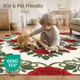 thumbnail image 4 of ODIKA Circle Vine Semi Traditional Scrollwork Motif Semicircle Cookies Non-Slip Chair-Friendly for Dining Room, Large Office, Lounge, 4 of 7