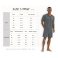 thumbnail image 6 of MINTREUS Men's Pajama Set Short Sleeved V-Neck 2-Piece Pajama Shorts With Pockets Pajamas For Men, 6 of 6