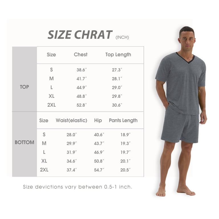 Mintreus Men's V-Neck Pajama Set with Shorts photo 6