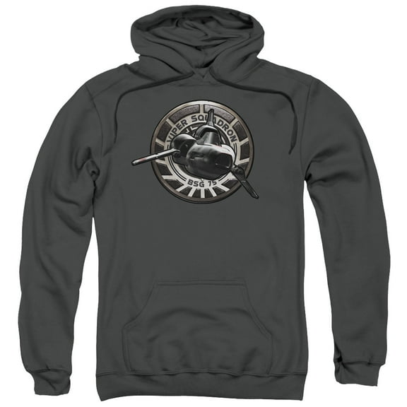 Battlestar Galactica Viper Squadron Adult Pullover Hoodie Sweatshirt Charcoal