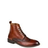 Tuck & Von Men's Genuine Leather Textured Wingtip Boot