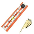 thumbnail image 1 of Multifunctional Angle Marking Protractor Tool, ABS Depth Measuring Ruler with 15-90 Degree Angle Finder, Built-in Level & Fixed Point Marker for Woodworking & Construction, 6.57 Inch, 1 of 7