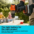 thumbnail image 4 of BLACK+DECKER 20V 2.0AH Battery With State of Charge Indicator Light, 4 of 8
