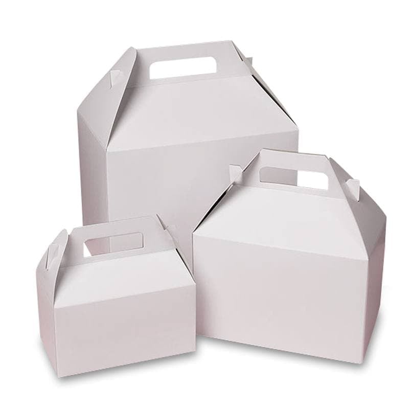 White Gable Boxes 9" X 6" X 6" Quantity 10 by Paper Mart