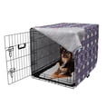 thumbnail image 2 of Aztec Dog Crate Cover, Rhythmic Abstract Modernized Prehistoric Tribal Print, Easy to Use Pet Kennel Cover Small Dogs Puppies Kittens, 7 Sizes, Coral Purple, by Ambesonne, 2 of 6