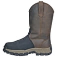 thumbnail image 2 of Hoss Men's Recon 11" Met-Guard Brown Leather Waterproof Composite Toe Anti Slip Wellington 11 D, 2 of 7