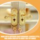 thumbnail image 2 of 2 juegos de accesorios decorativos para minicasas, accesorios metálicos para puertas de minicasas., 2 of 7