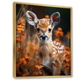 thumbnail image 2 of Designart "Deer Portait Animal " Animals Floater Framed Canvas Print, 2 of 7