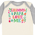 thumbnail image 4 of Inktastic Grammy and Papa Love Me Girls Long Sleeve Baby Bodysuit, 4 of 5