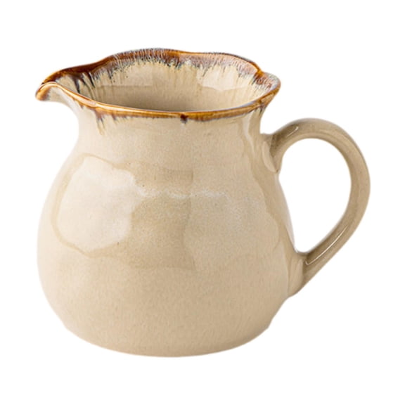 Solace Ceramic Milk Creamer Pitcher Coffee Milk Frother Cup for Home Latte Art Cafe