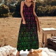 thumbnail image 3 of Haunted Mansion Pink And Green Sleeveless Dress Loose Women's Dress Dresses Luxury Evening Dresses, 3 of 9