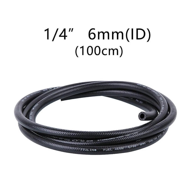 Car Oil Hose Fuel Pipe 4mm/6mm/8mm/10mm/12mm Oil Fuel Hose Line Car Turbo Oil Cooler Hose Black Hose~18144