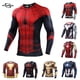 thumbnail image 2 of Superhero Spiderman Captain America Camiseta Hombre Moda Casual Compresión Cosplay Disfraz Deportes Fitness Camisapangjing, 2 of 4