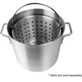 thumbnail image 4 of TrueCraftware- 40 qt. Steamer Basket Aluminum 13-3/8" x 11" fits 40 qt. Stock Pot- Steamer Cookware Steamer Basket Insert Steamer Basket Steamer Insert for Veggie Fish Seafood Cooking, 4 of 7