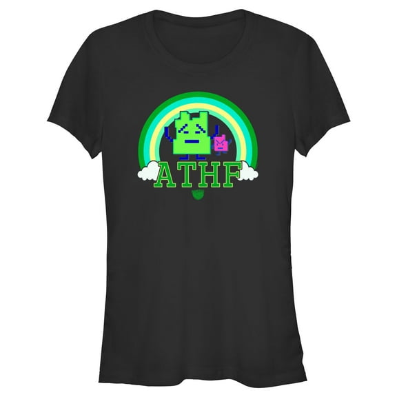 Junior's Aqua Teen Hunger Force St. Patrick’s Day Ignignokt and Err Graphic Tee Black X Large