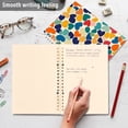 thumbnail image 4 of FORMRS 1-Subject Spiral Notebook 8" x 5" College Ruled 60 Refillable Sheet A5 Hard Cover, 2 Pack, Colorful Clover Pattern, 4 of 7