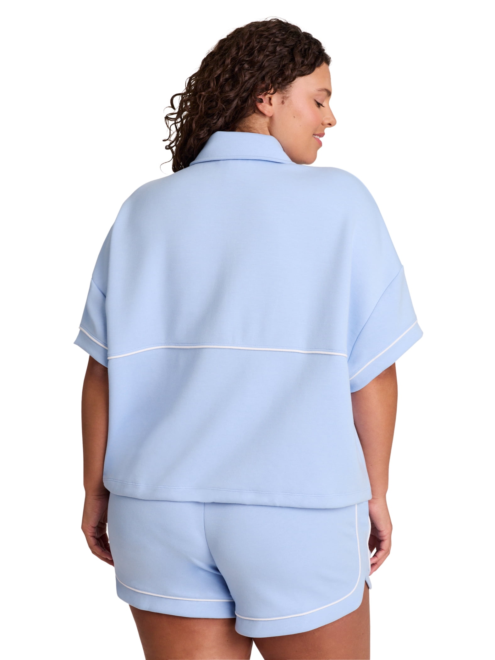 Reebok Women's Team Player Short Sleeve Oversize Pullover, Sizes XS-4X