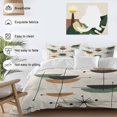 thumbnail image 3 of Bohemian Duvet Cover Set King Size, Orange Navy Blue Green Color Block 4 Piece Soft Microfiber Bedding Set with 1 Duvet Cover, 1 Flat Sheet, 2 Pillowcases, 3 of 9
