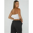 thumbnail image 6 of Women's Strapless Bandeau Double Layered Basic Casual Tube Top, 6 of 6
