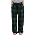 thumbnail image 1 of Pantalones de pijama PATPAT para niños a cuadros verde/negro, tallas 9-10 años, 1 of 7