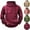 Wine, variant on Zylanna Men's Half Zip Hoodies, Long Sleeve Hooded Sweatshirt Elastic Workout Running Athletic Jacket with Pockets Wine Size 2XL