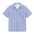 thumbnail image 5 of Edvintorg Boys Shirts Size 10-12 Lightweight Breathable Short Sleeve Turndown Collar Pullover Tops Boys Clothing Size 3-15, 5 of 8