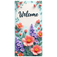 thumbnail image 1 of Decorative Design Floral Welcome Banner Colorful Flowers Elegant Style for Home Decoration Party Event, 1 of 4
