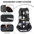 thumbnail image 5 of CJC Outdoor Backpack Waterproof Lightweight Travel Rucksack 60L High Capacity for Men&Women with Rain Cover for Camping Trekking Hiking Outdoor Sports, 5 of 8