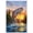 Unframe-style, variant on Brown Trout Fishing Canvas Wall Art Jumping Fish Sunset Lake Scenery Poster Wildlife Nature Pictures for Living Room Cabin Lodge Decor Fishing Gifts for Men