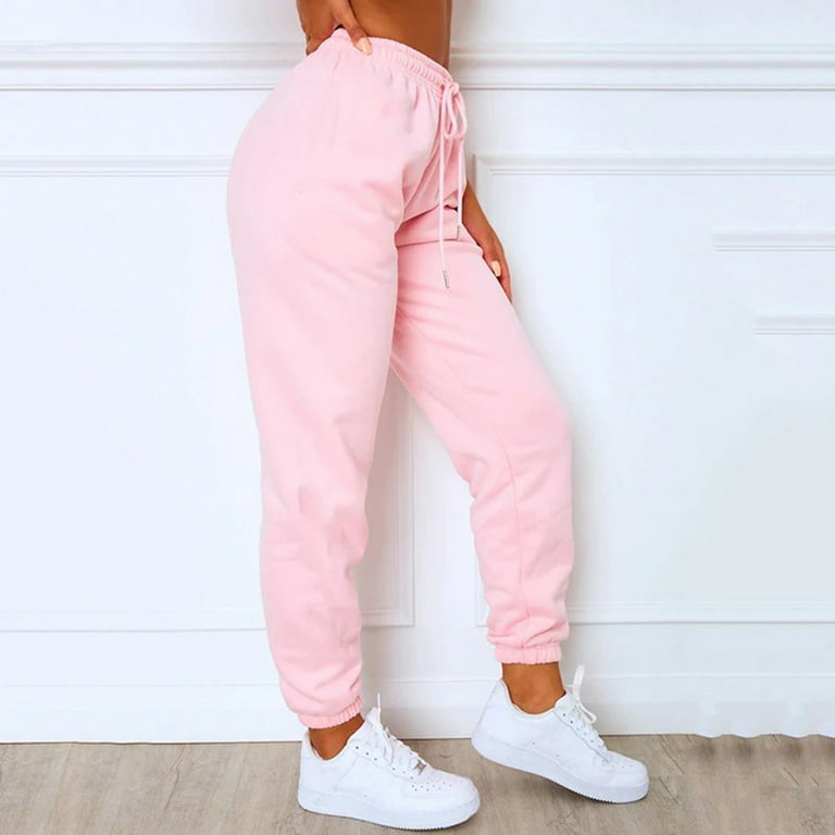 Dtydtpe 2024 Clearance Sales, Sweatpants Women, Womens Sweatpants Comfy  High Waisted Workout Lounge Joggers Pants with Pockets Cargo Pants Women  Pink