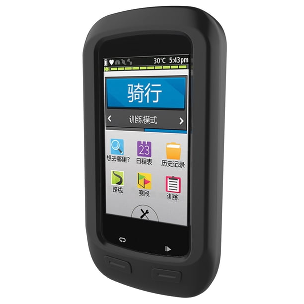 Soporte Protector Funda protectora de goma para computadora de ciclismo Garmin Edge 1000 (negro)