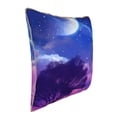 thumbnail image 2 of Haiem Dreamy Colorful Starry Sky Print Velvet Soft Solid Decorative Square Throw Pillow Covers Set with Elegant Piping Christmas Cushion Case for Sofa Bedroom Car-20"x20", 2 of 8